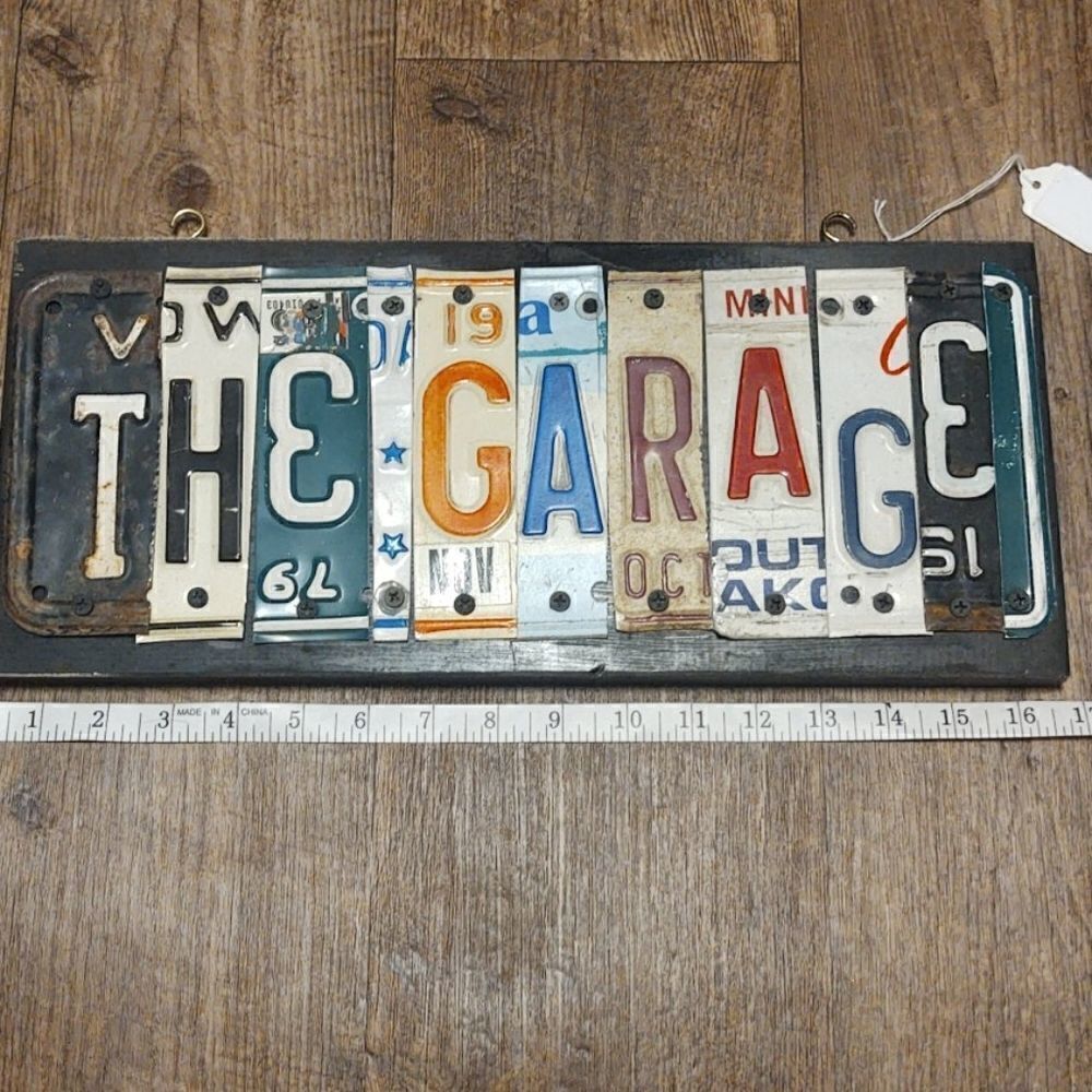 COPY - "The Garage" custom auto plate sign - Picture 3 of 3